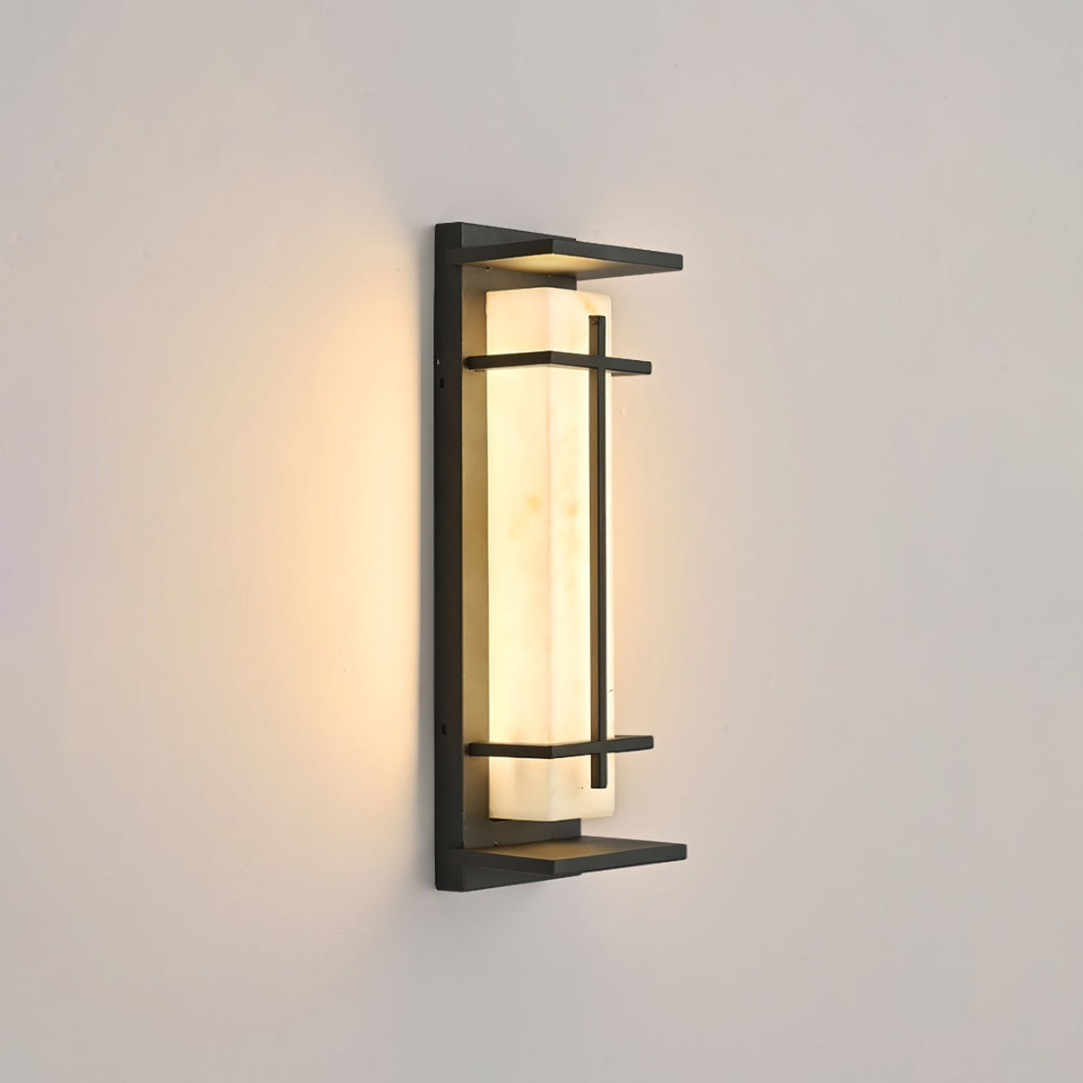 Marcell albast vierkante wandlamp
