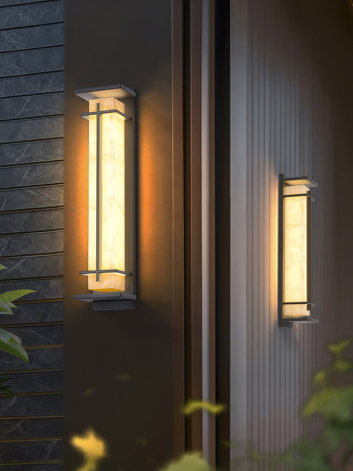 Marcell albast vierkante wandlamp