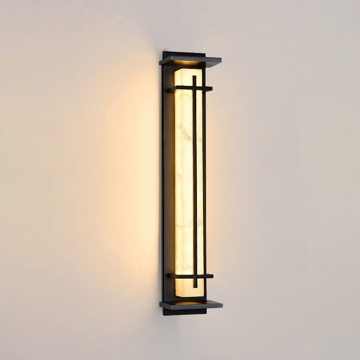 Marcell albast vierkante wandlamp