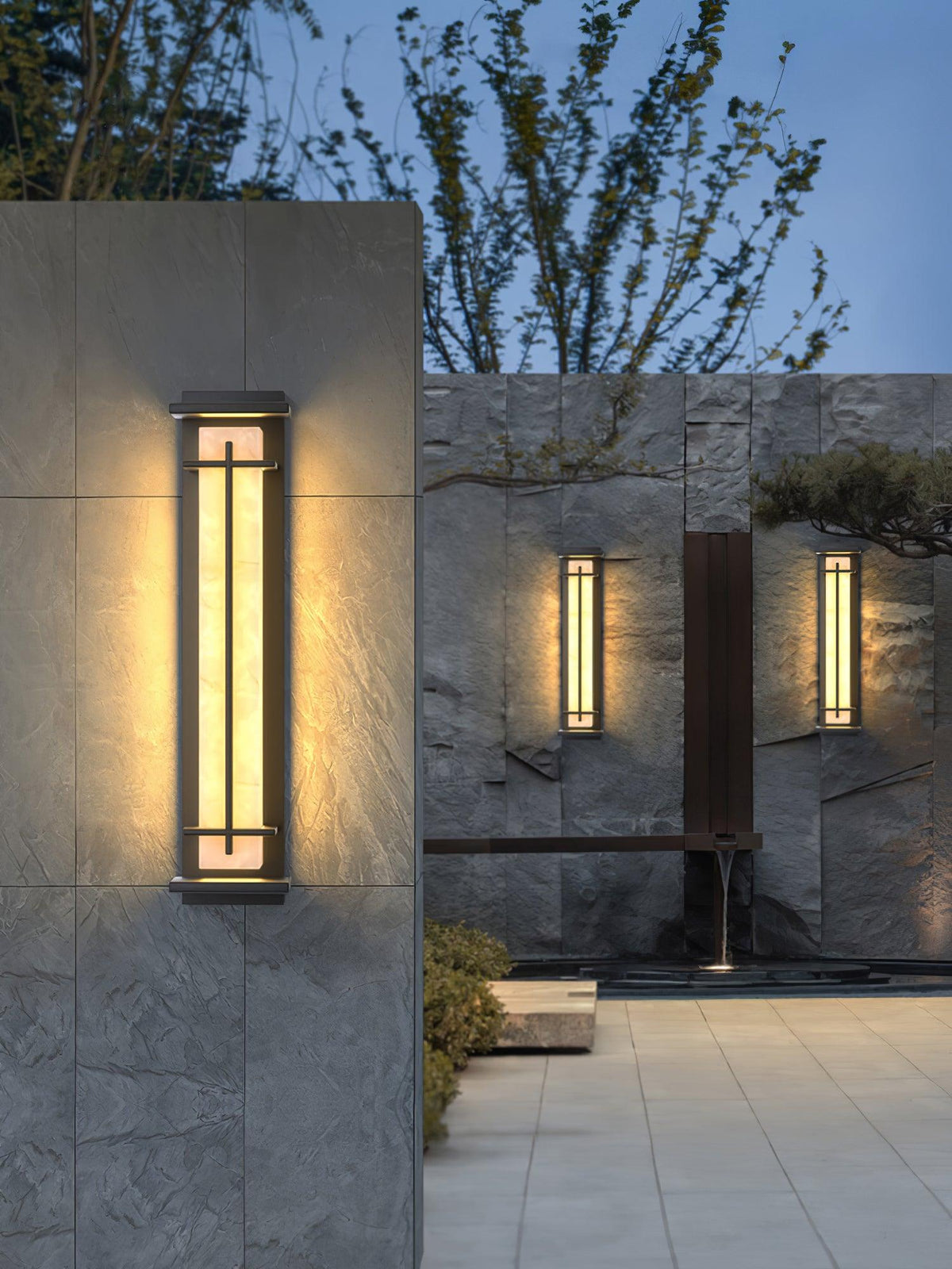 Marcell albast vierkante wandlamp