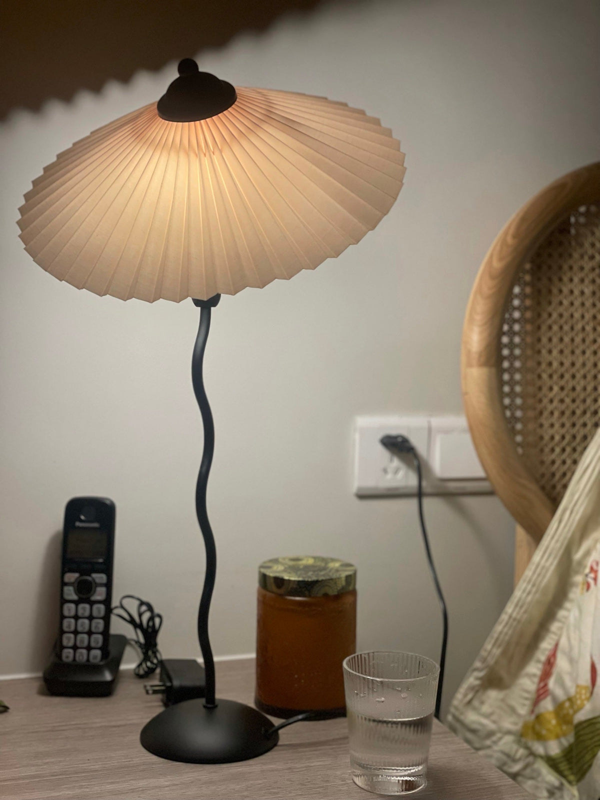 Vioro tafellamp van textiel