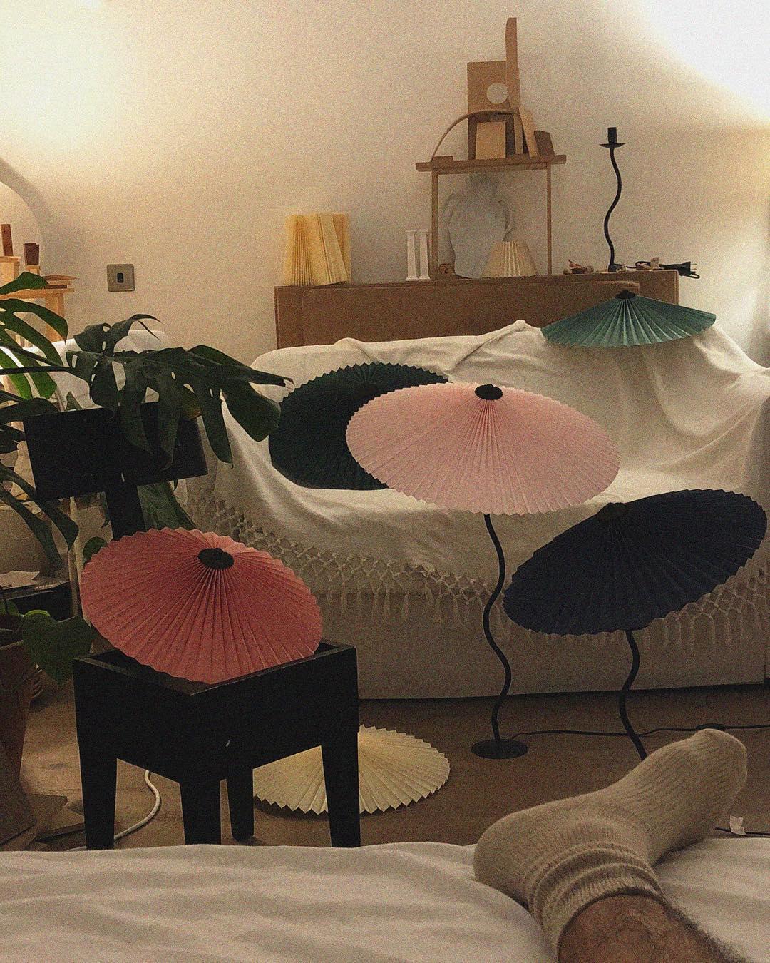 Vioro tafellamp van textiel
