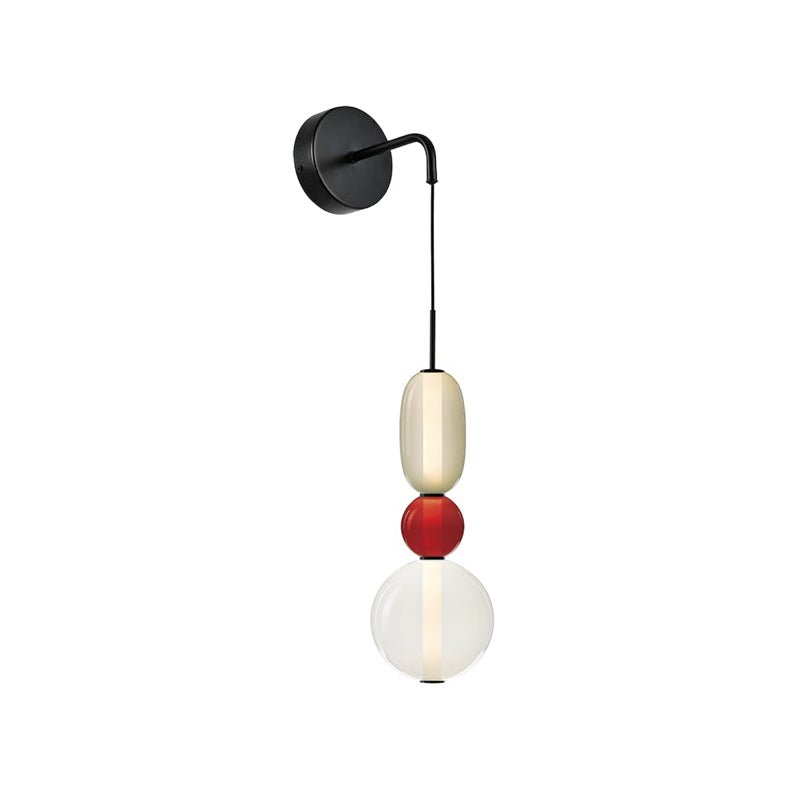 Ralvyn wandlamp met glazen kap