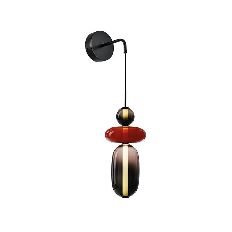 Ralvyn wandlamp met glazen kap