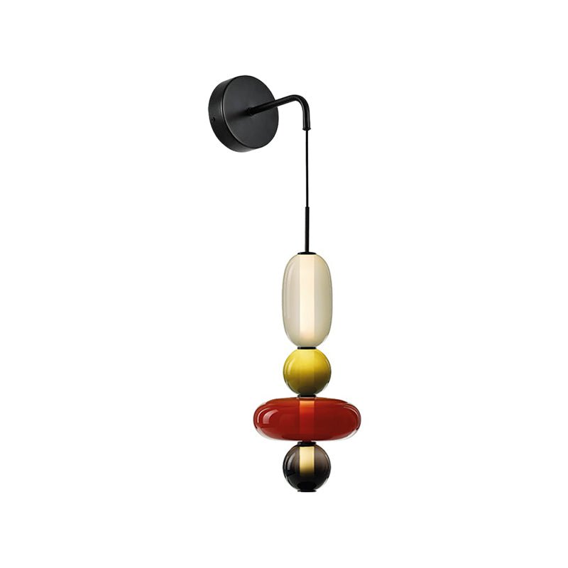 Ralvyn wandlamp met glazen kap
