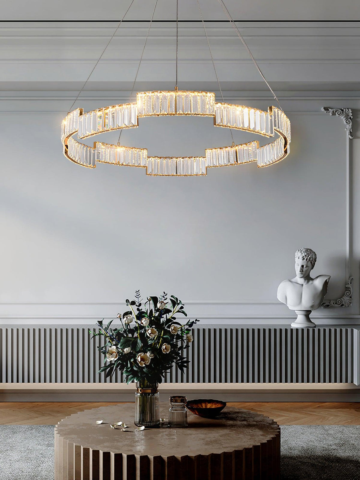 Luxinian Kroonluchter Kristal met Vergulde Lijst goudkleurig