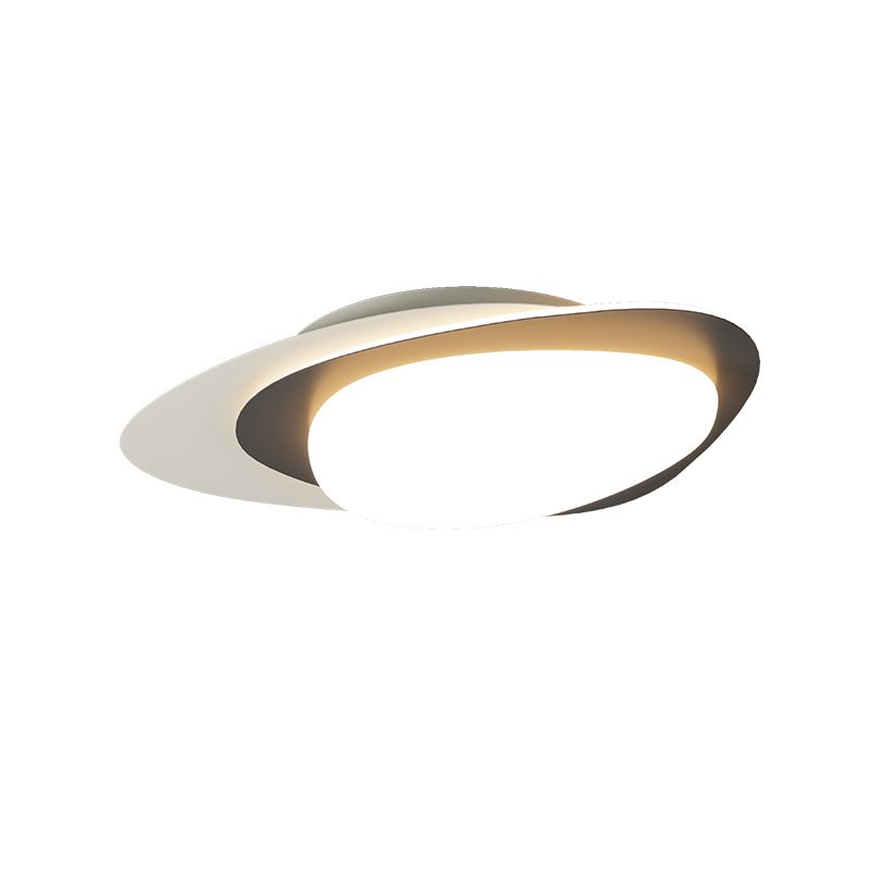 Fuji plafondlamp walnoot ovaal organische LED