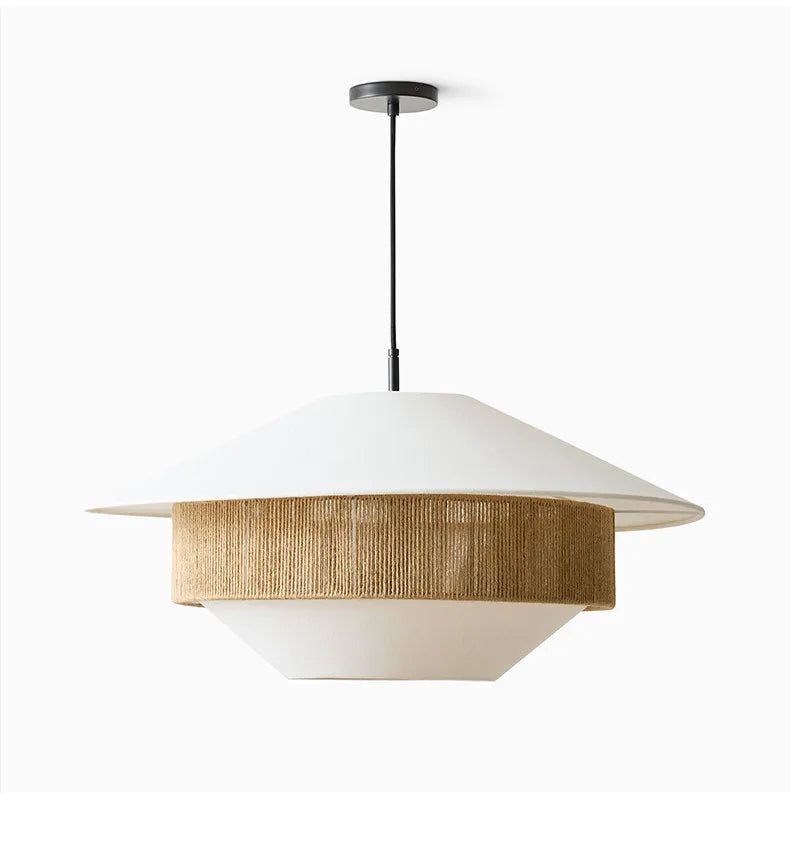Athrel Moderne hanglamp van linnen en hennep