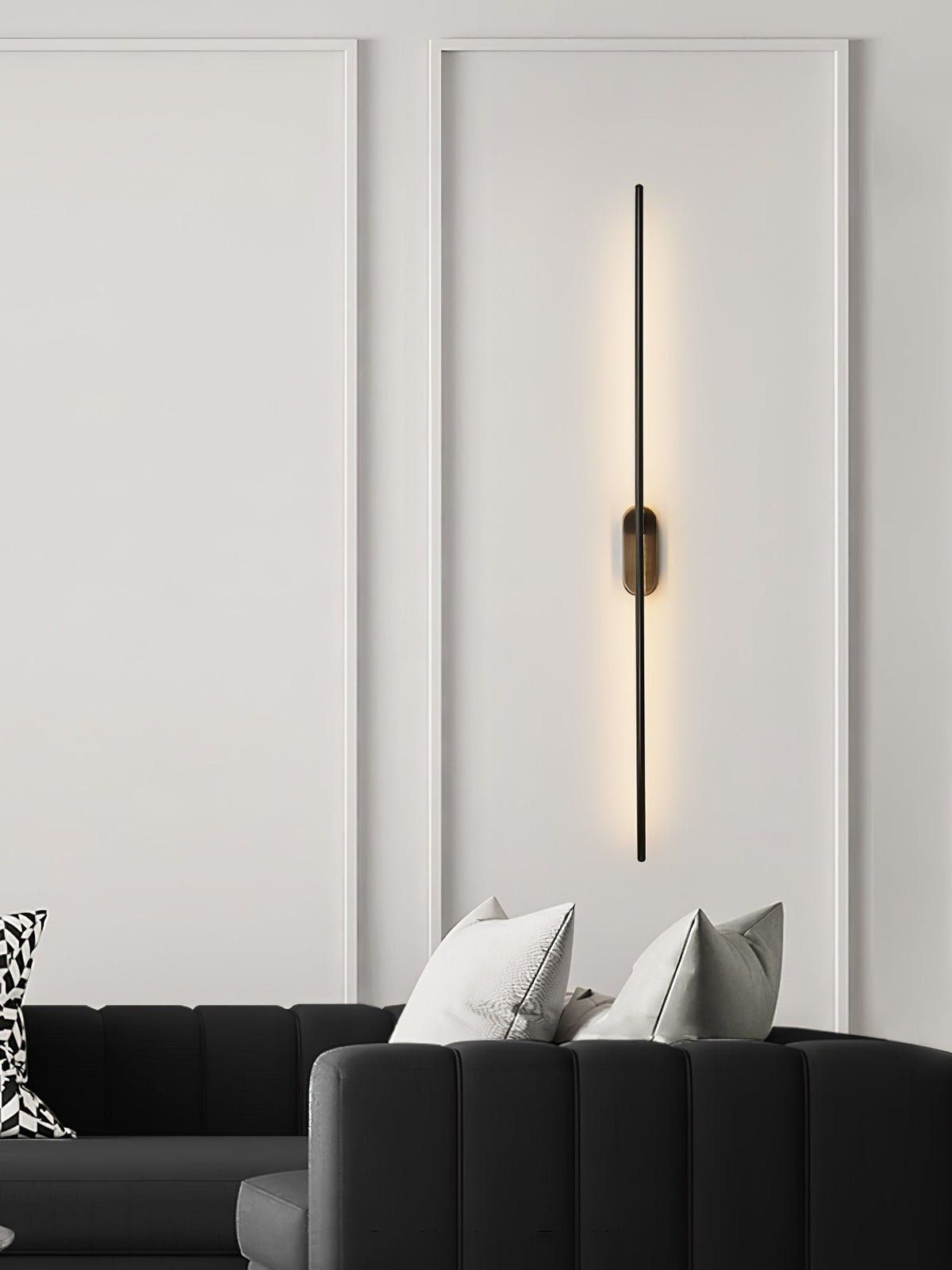 Marissa staafvormige messing wandlamp