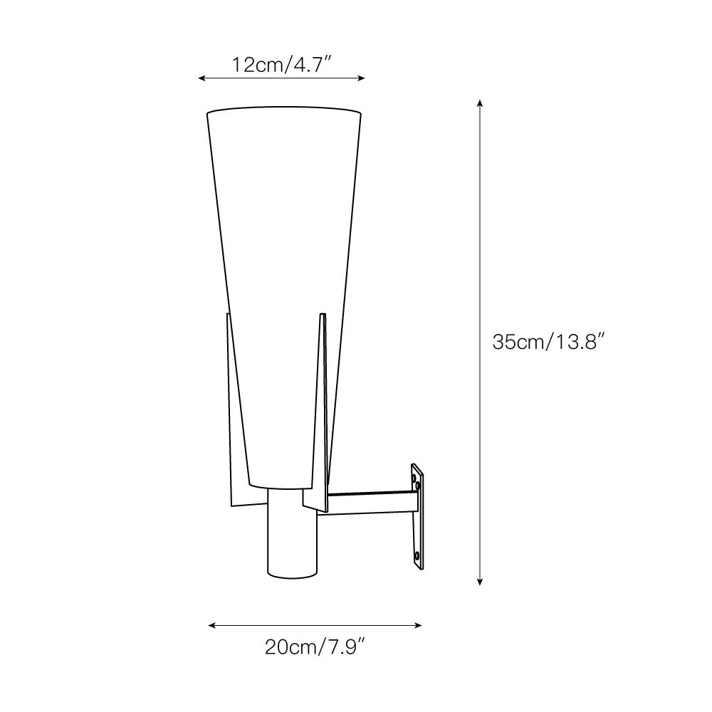 Vatalel wandlamp