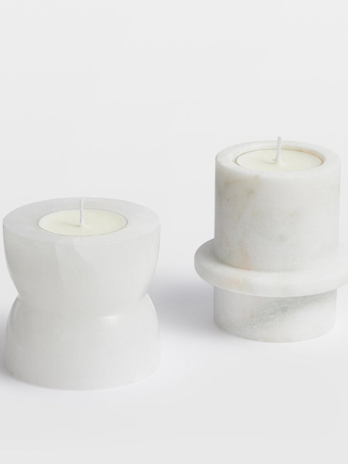 Nerinise Stone Halo Kaarsenhouder Set