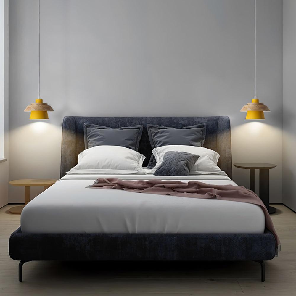 Morrowe Stone hout hanglamp