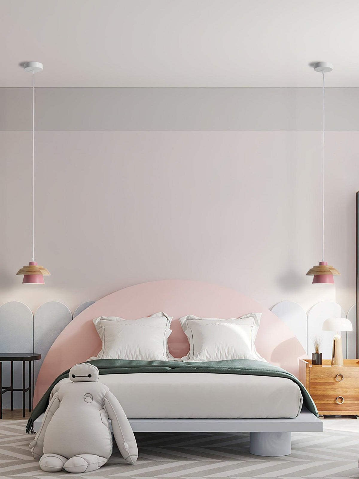 Morrowe Stone hout hanglamp