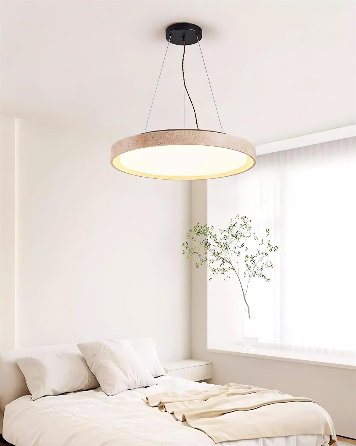Tavaneria hanglamp travertin Ring