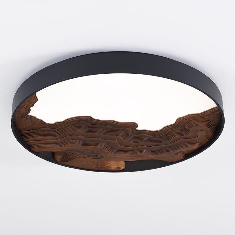 Rinaraine plafondlamp hout oosters natuurlijk