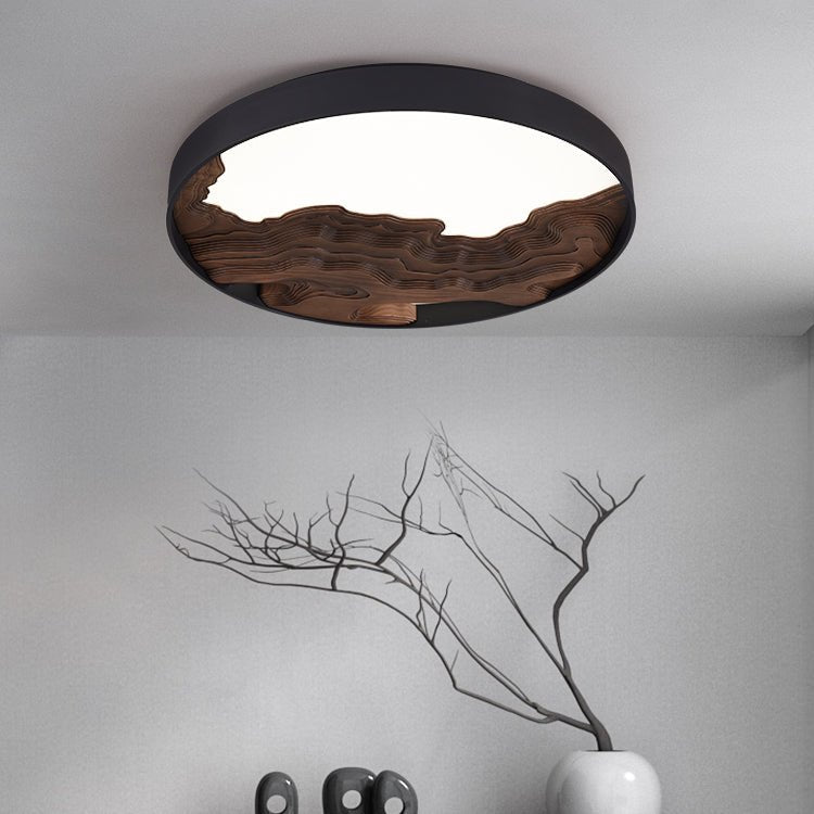 Rinaraine plafondlamp hout oosters natuurlijk