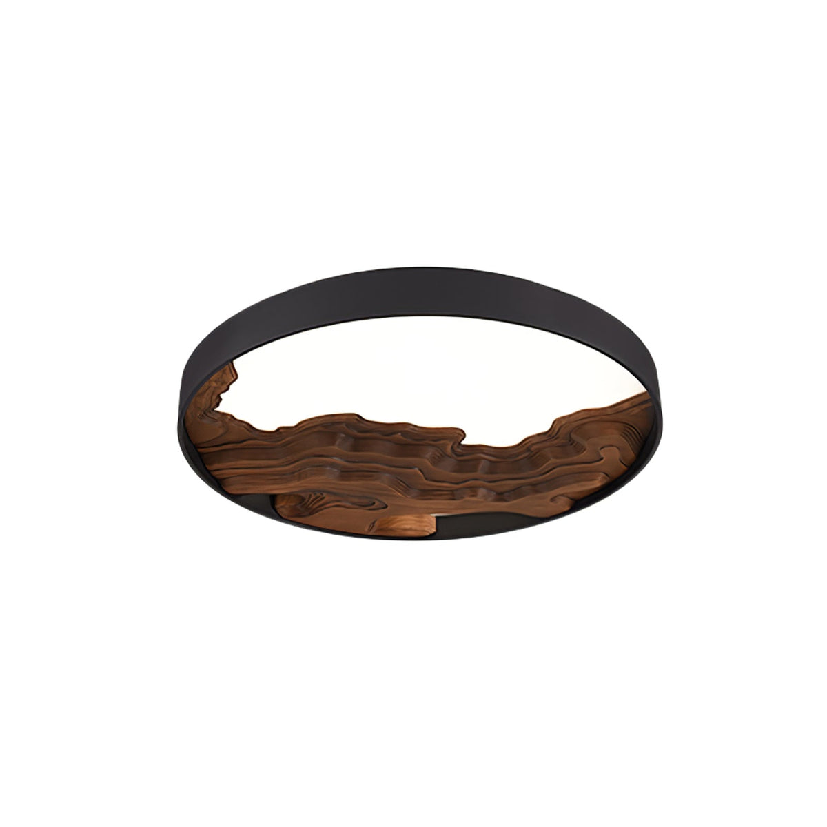 Rinaraine plafondlamp hout oosters natuurlijk