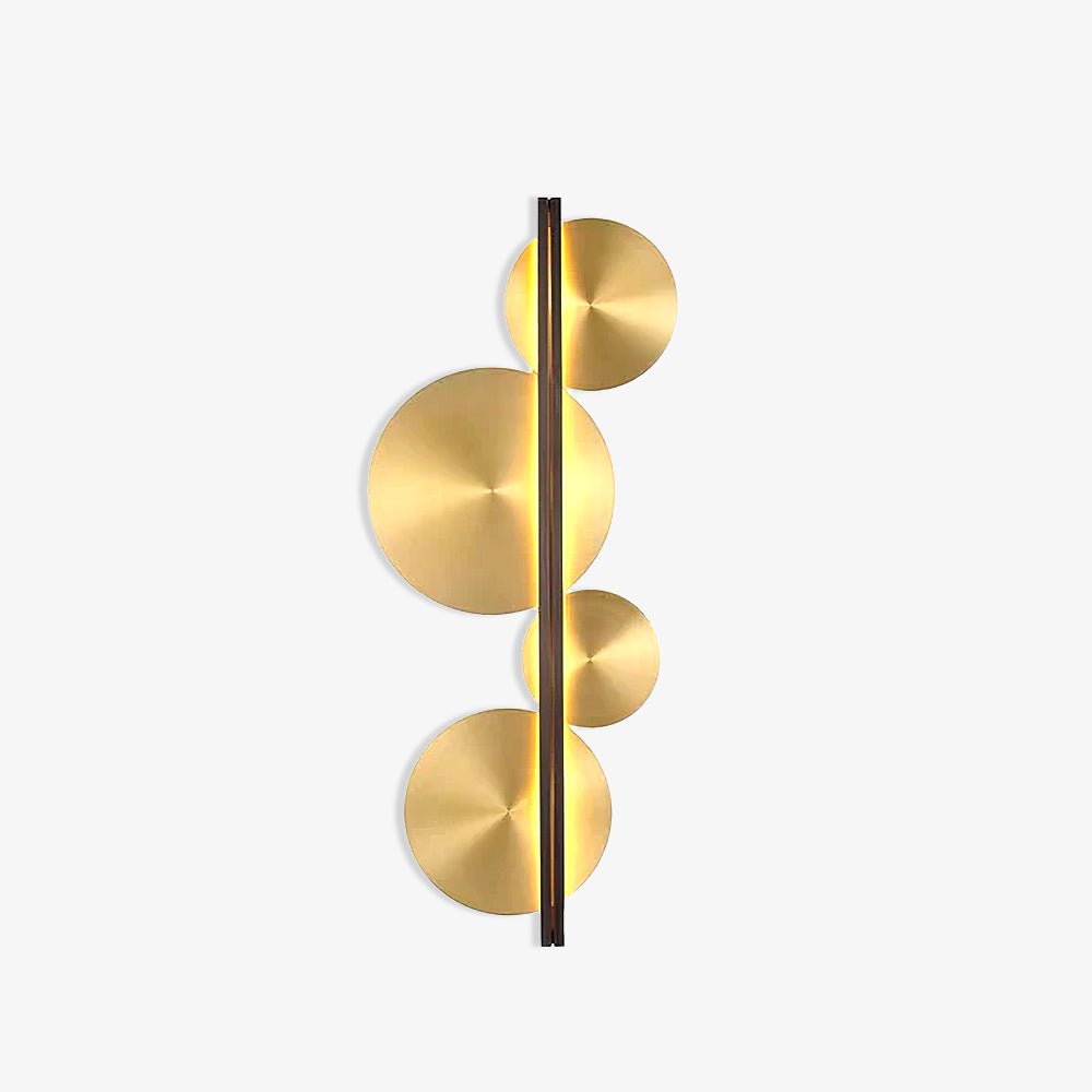 Oriivise wandlamp Goud Cirkelvormige Sculpturale