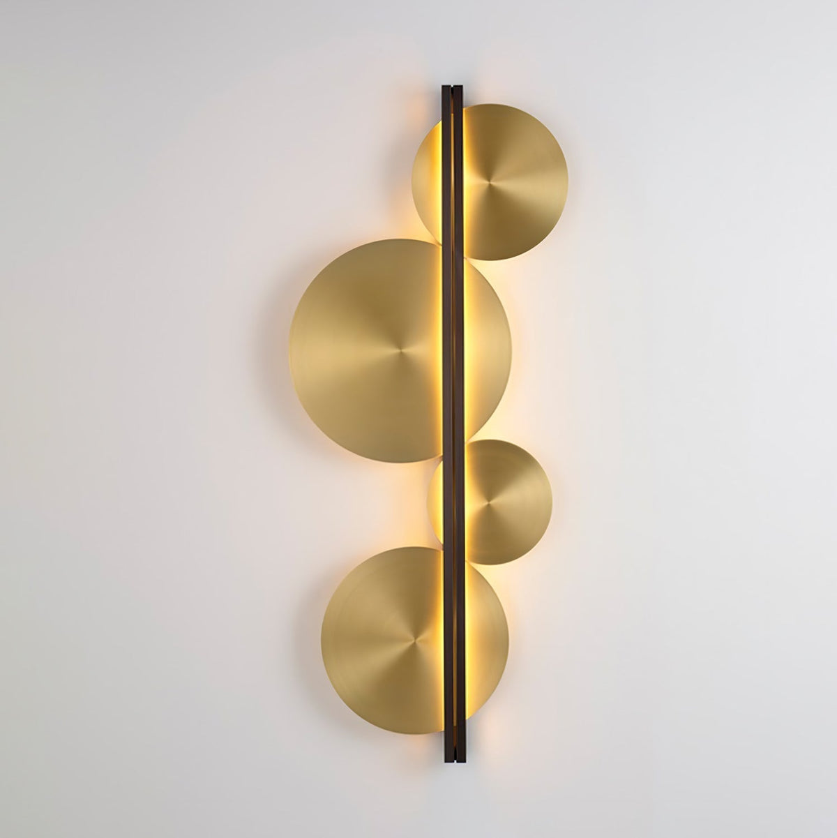 Oriivise wandlamp Goud Cirkelvormige Sculpturale