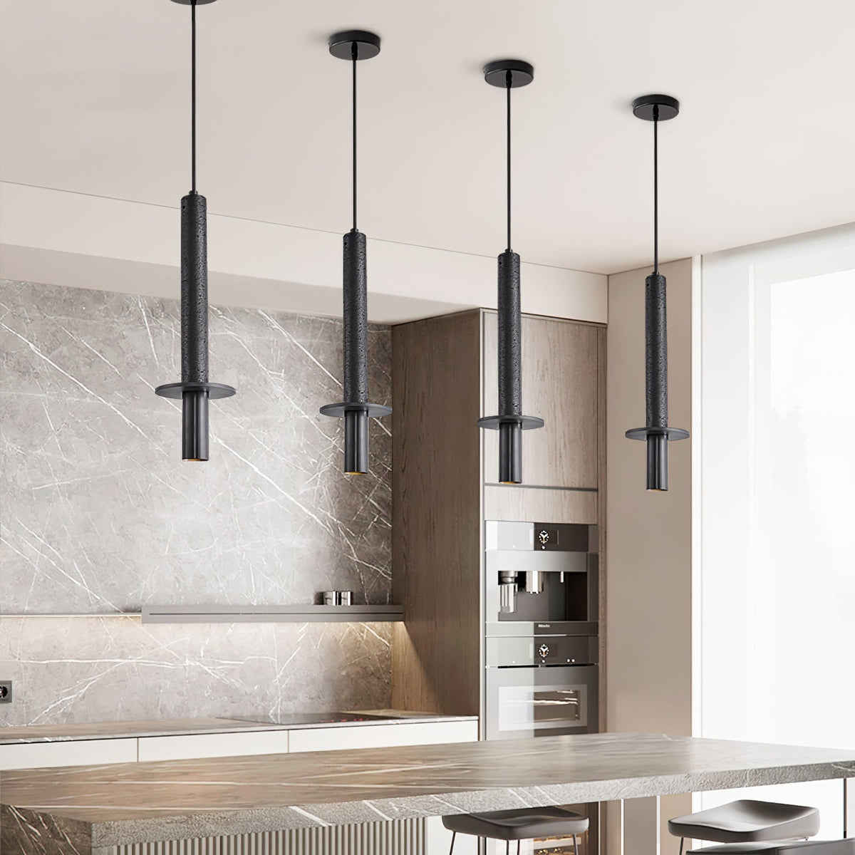Valanise Dual Cylinder travertin hanglamp