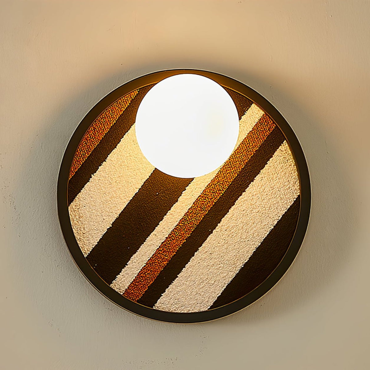 Sytala Premium Noordse kunst Orbit-vezel wandlamp