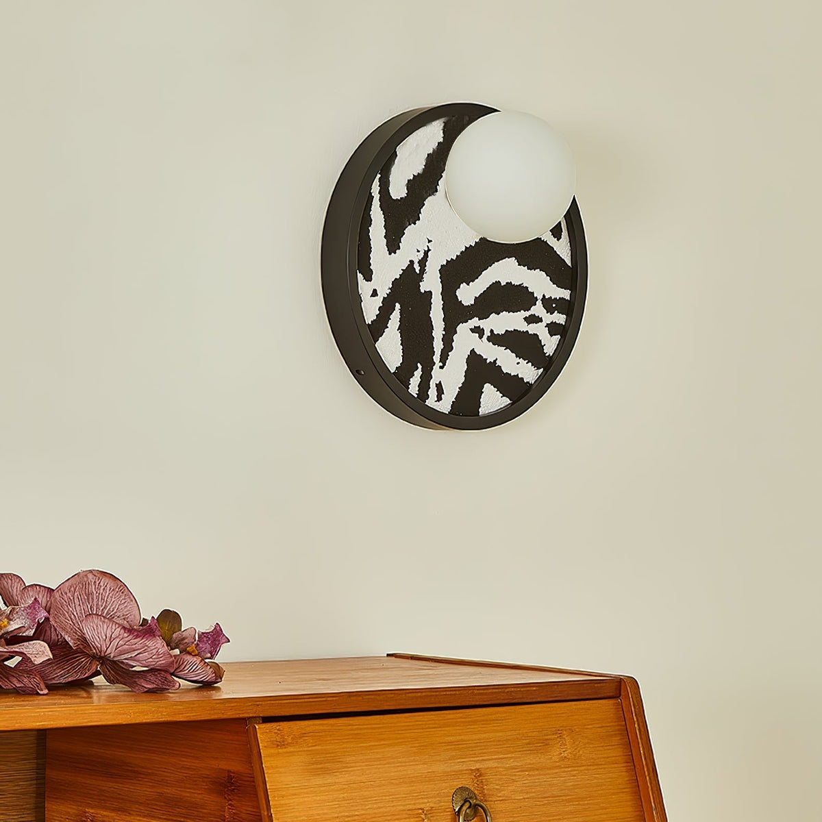 Sytala Premium Noordse kunst Orbit-vezel wandlamp