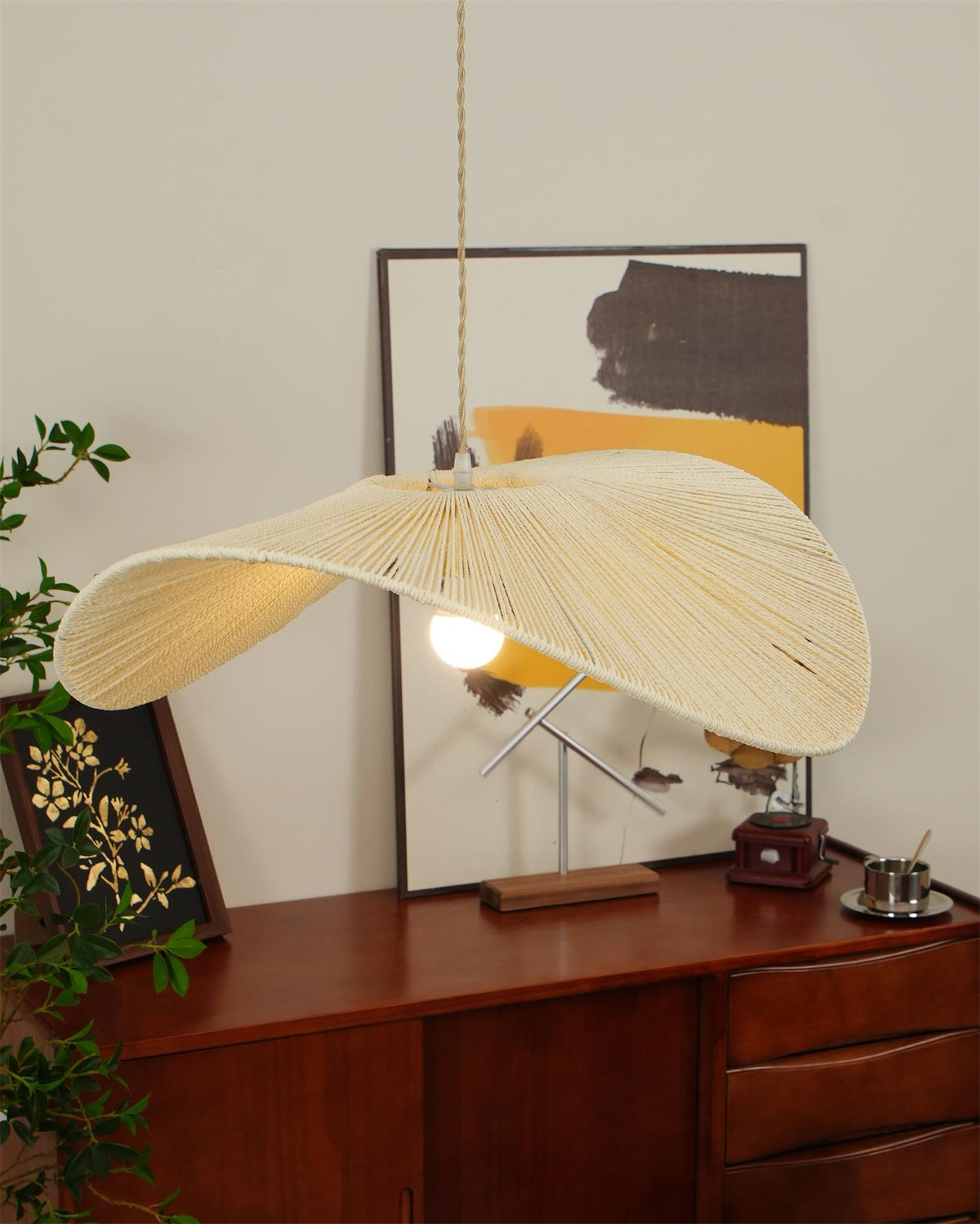 Canoeria handgeweven natuurlijke rotan hanglamp