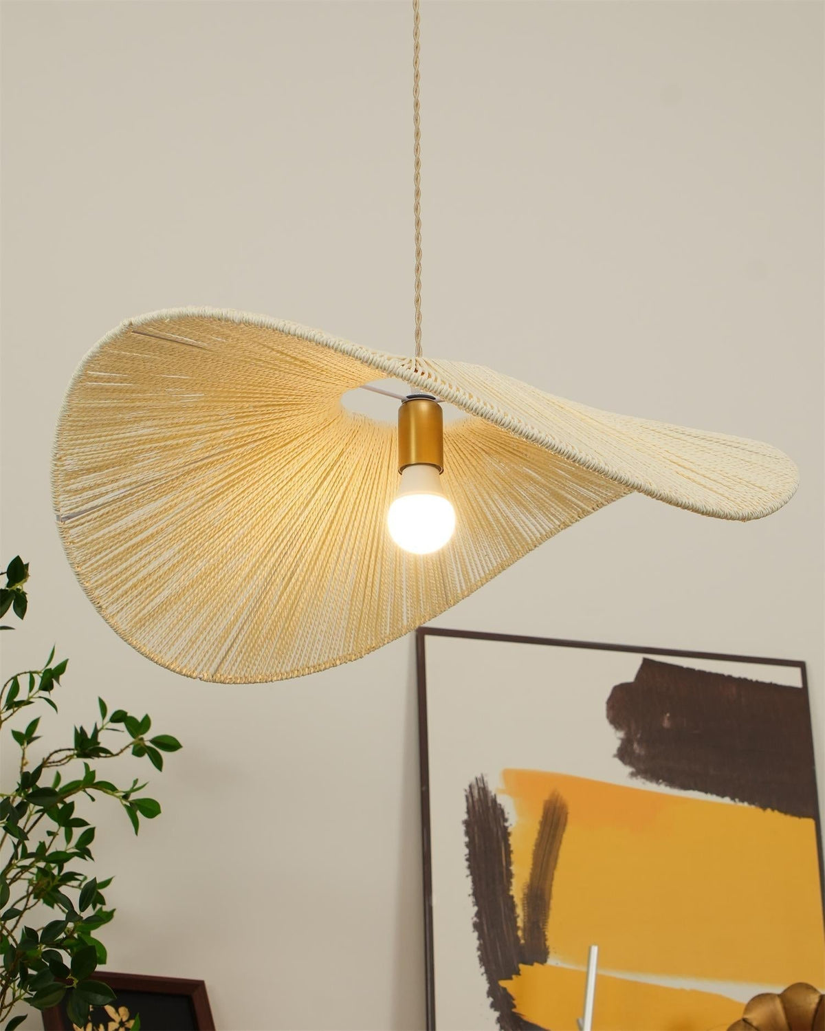 Canoeria handgeweven natuurlijke rotan hanglamp