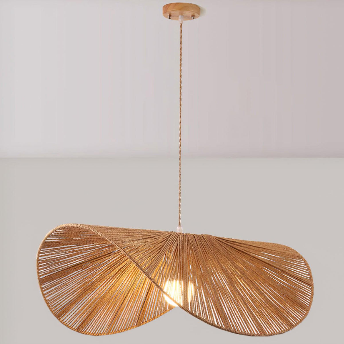 Canoeria handgeweven natuurlijke rotan hanglamp