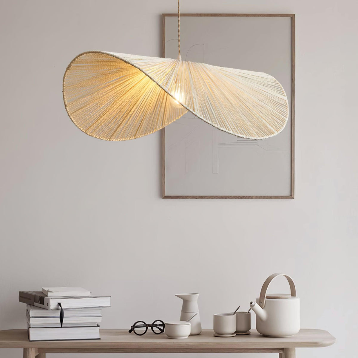 Canoeria handgeweven natuurlijke rotan hanglamp