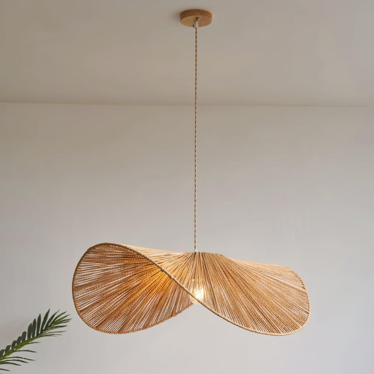Canoeria handgeweven natuurlijke rotan hanglamp