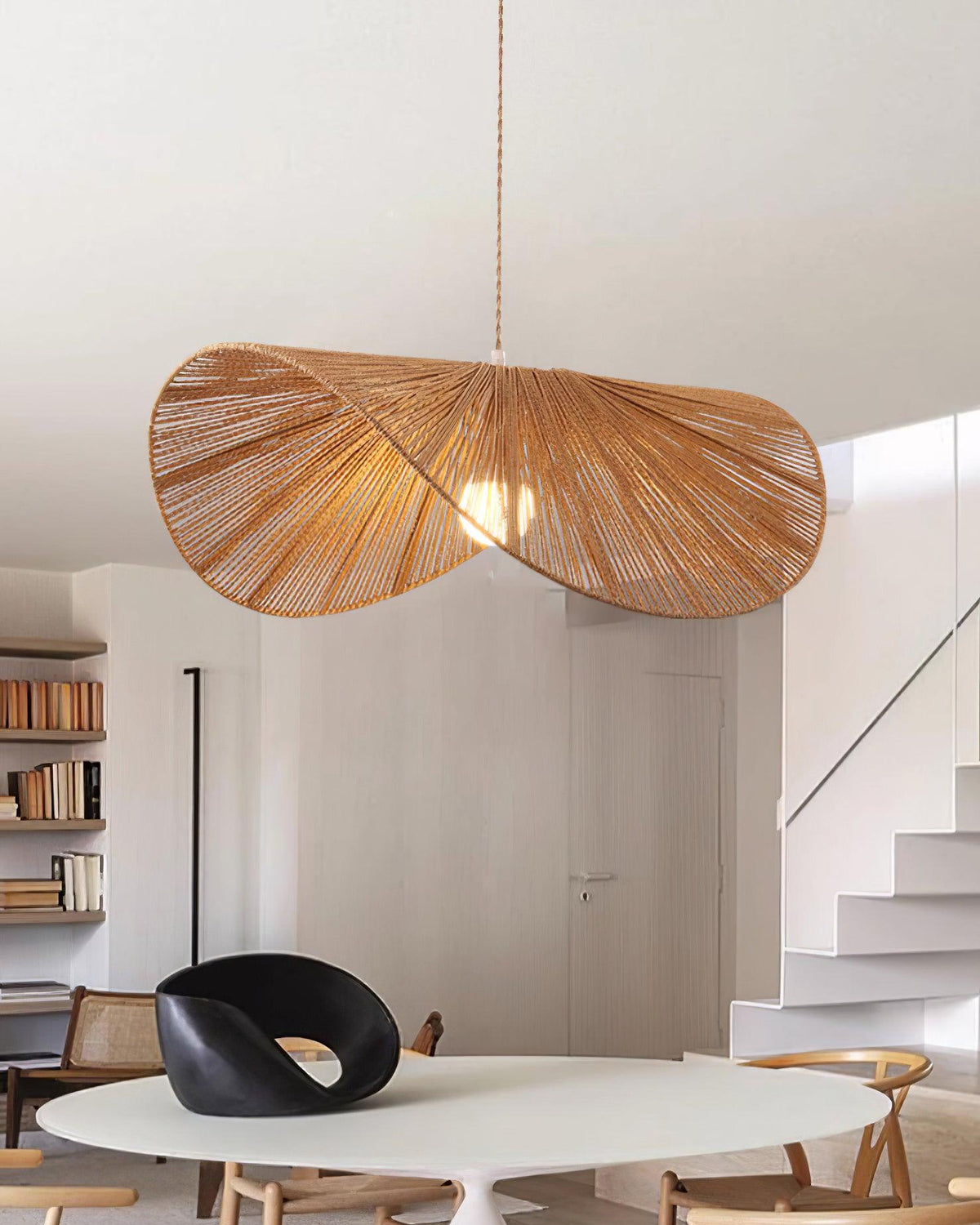 Canoeria handgeweven natuurlijke rotan hanglamp