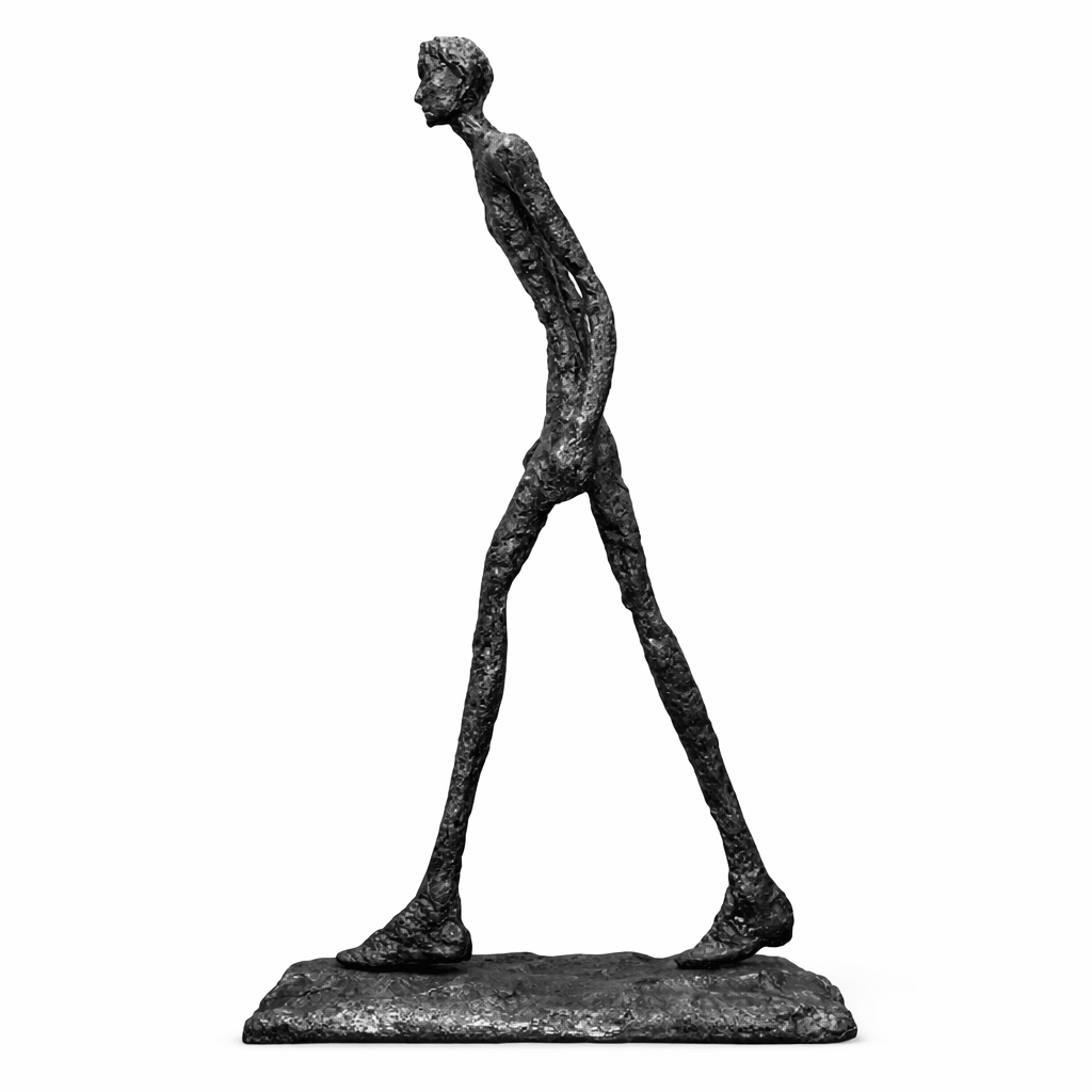 Avenerena wandelende figuur sculptuur