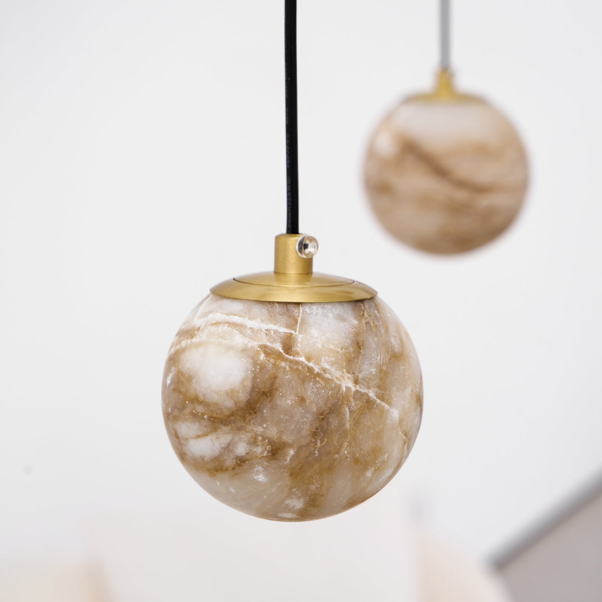 Sultana kroonluchter albast Cluster Orb Cascade