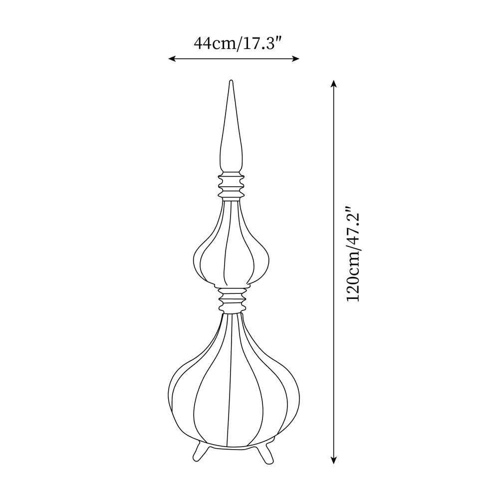 Pagoda vloerlamp