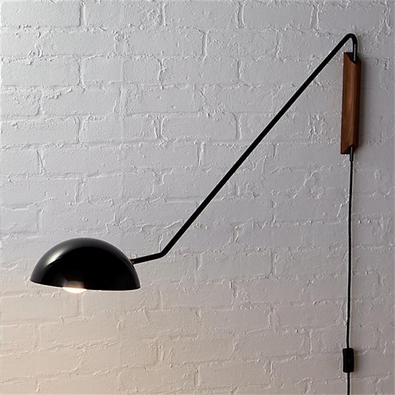 Lirixel wandlamp van walnoot