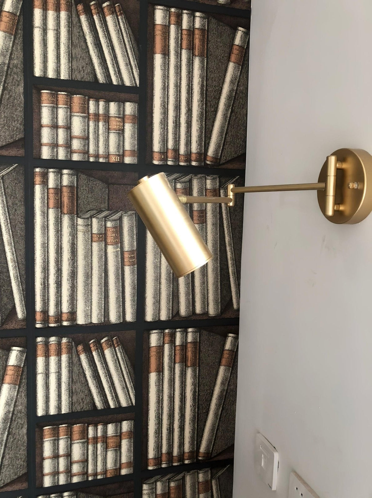 Auraelle wandlamp messing Schuifarm Verstelbaar