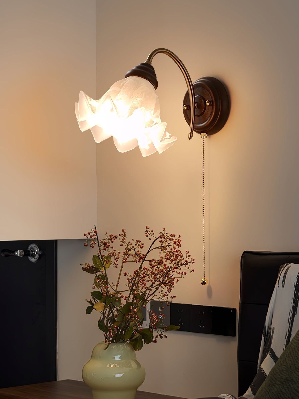 Civenan Nordic Art wandlamp met glas