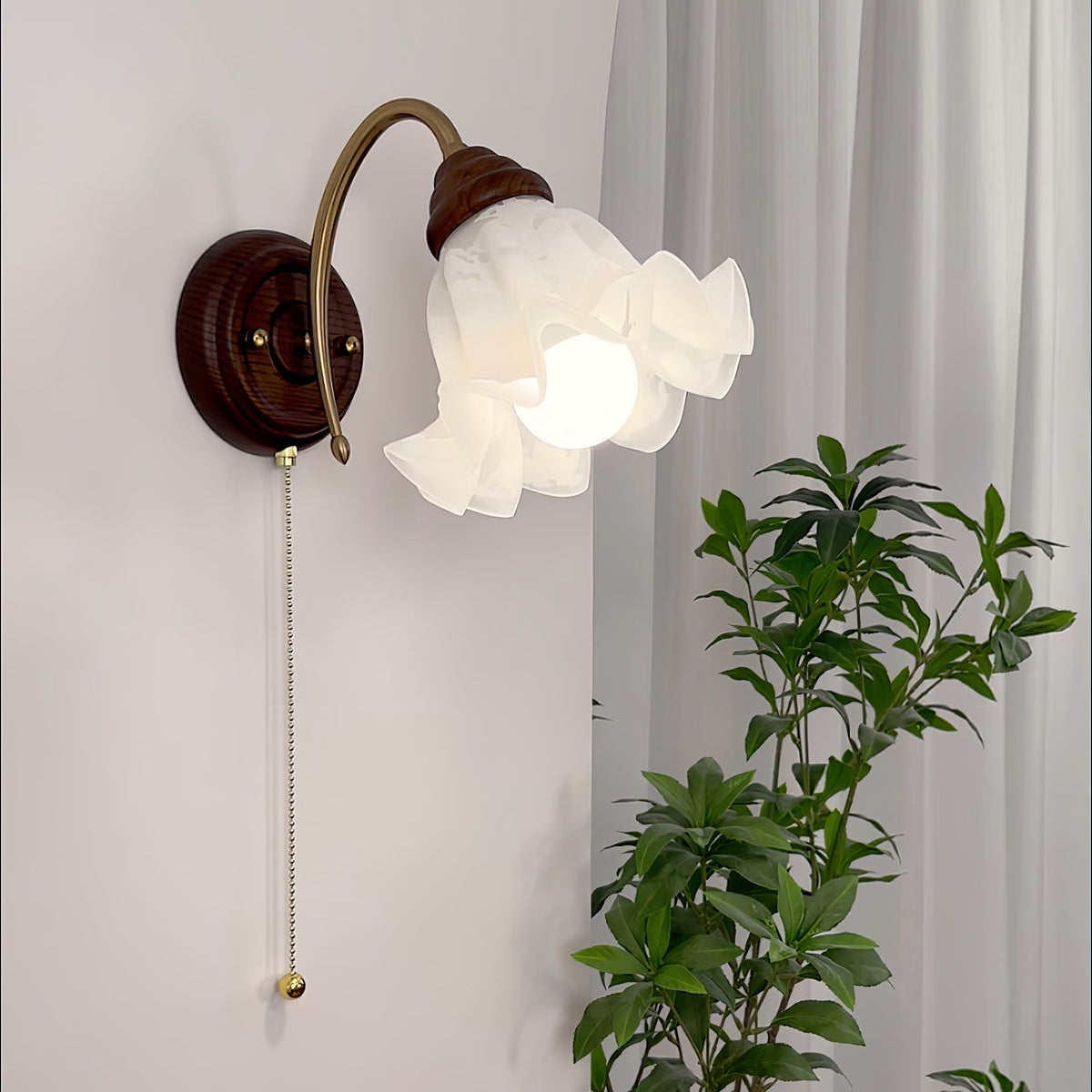 Civenan Nordic Art wandlamp met glas