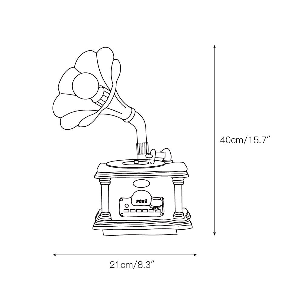 Phonograph tafellamp