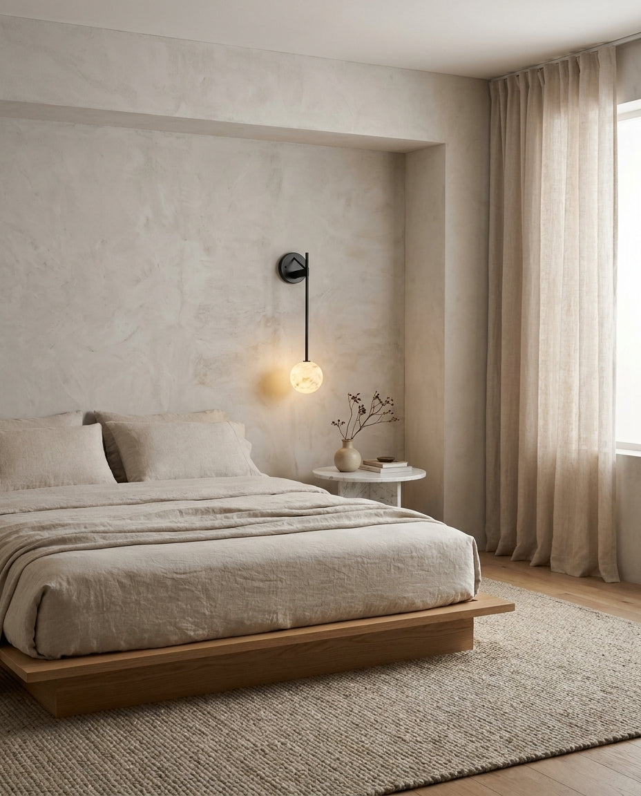 Staverncombe Albasten wandlamp