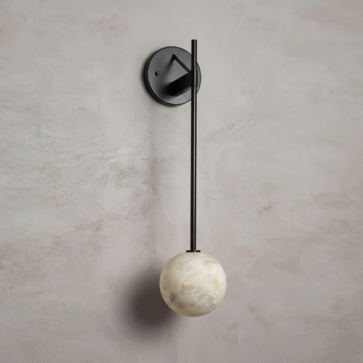 Staverncombe Albasten wandlamp