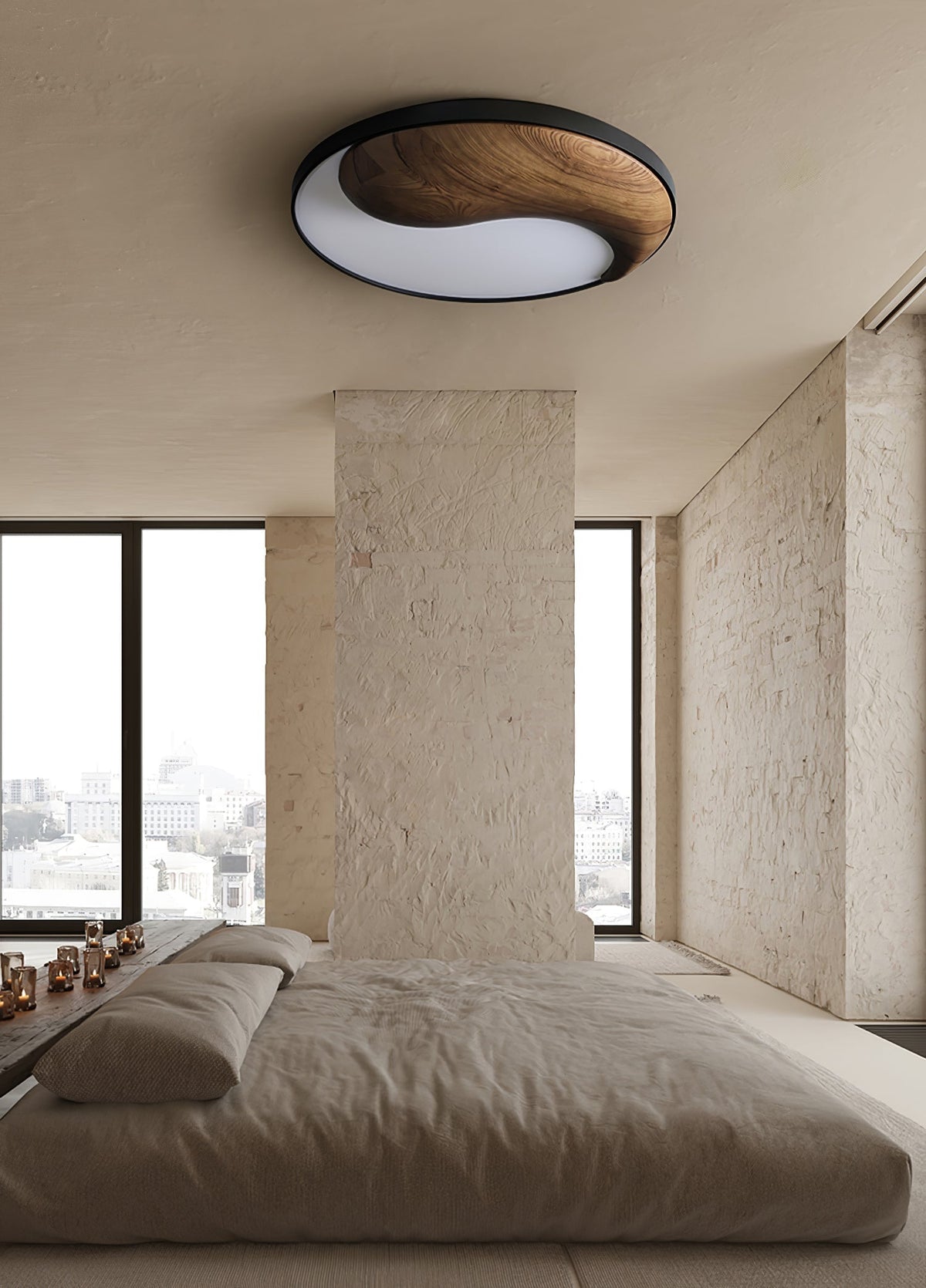 Ivelor moderne minimalistische plafondlamp van hout