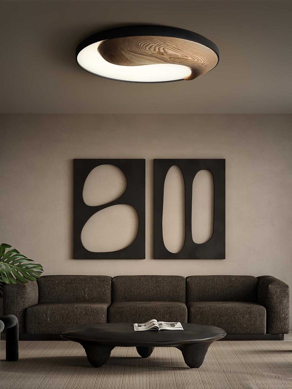 Ivelor moderne minimalistische plafondlamp van hout