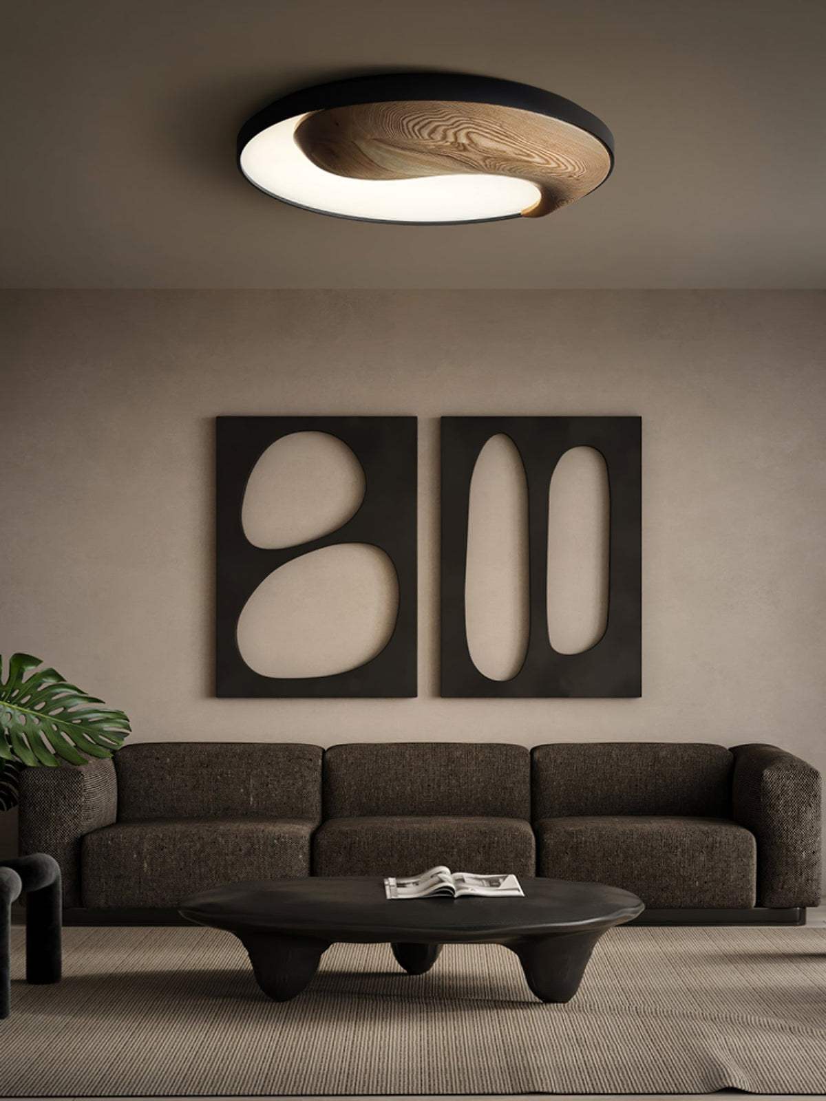 Ivelor moderne minimalistische plafondlamp van hout