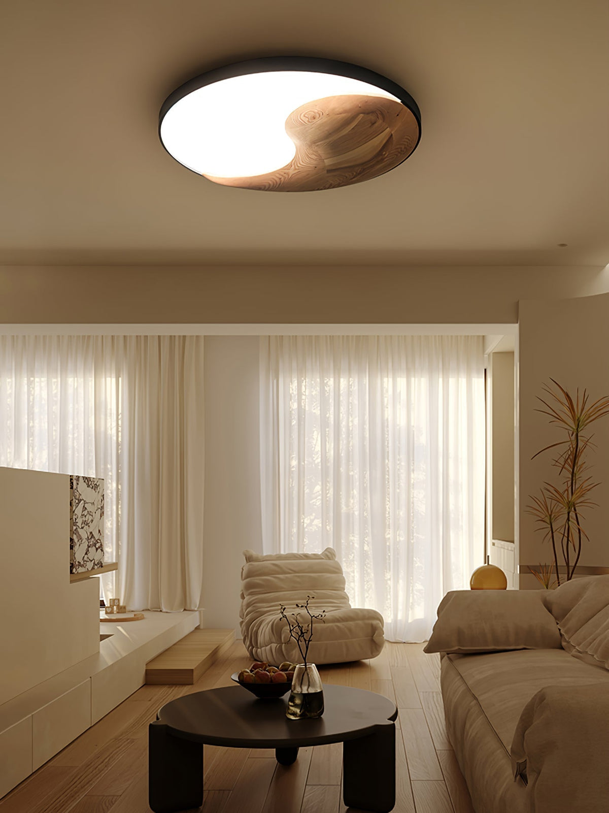 Ivelor moderne minimalistische plafondlamp van hout