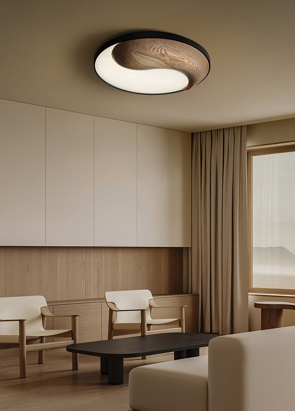 Ivelor moderne minimalistische plafondlamp van hout