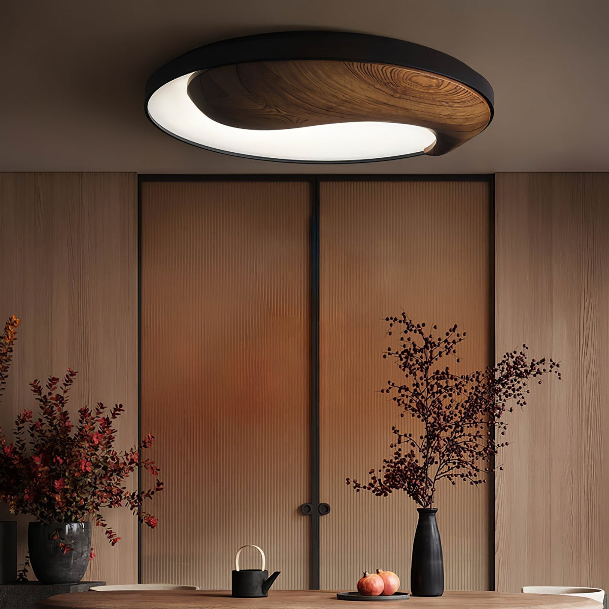 Ivelor moderne minimalistische plafondlamp van hout