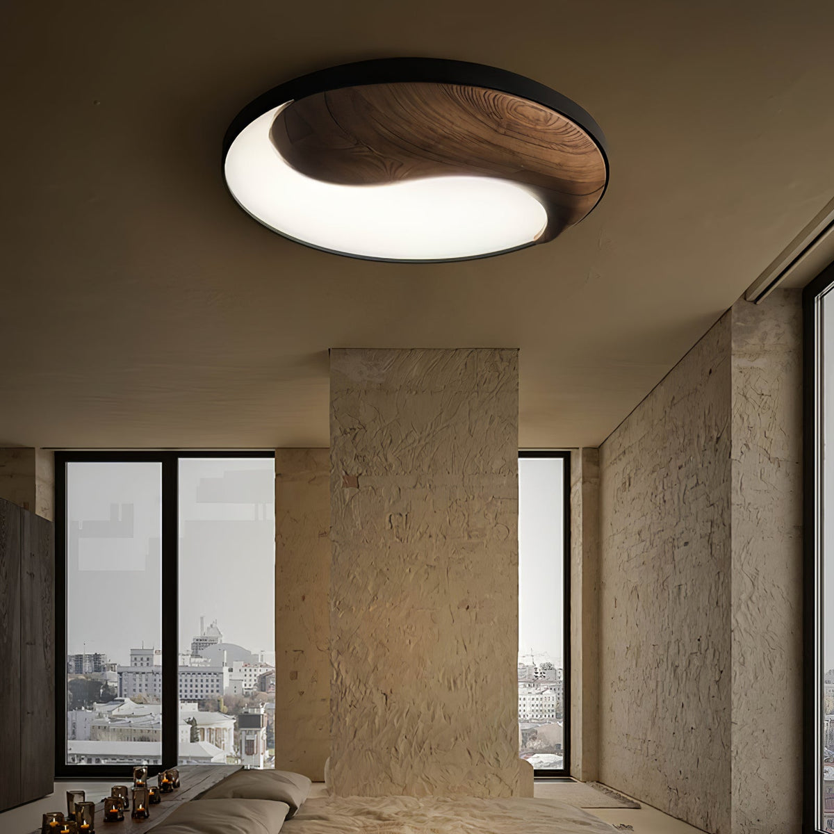 Ivelor moderne minimalistische plafondlamp van hout