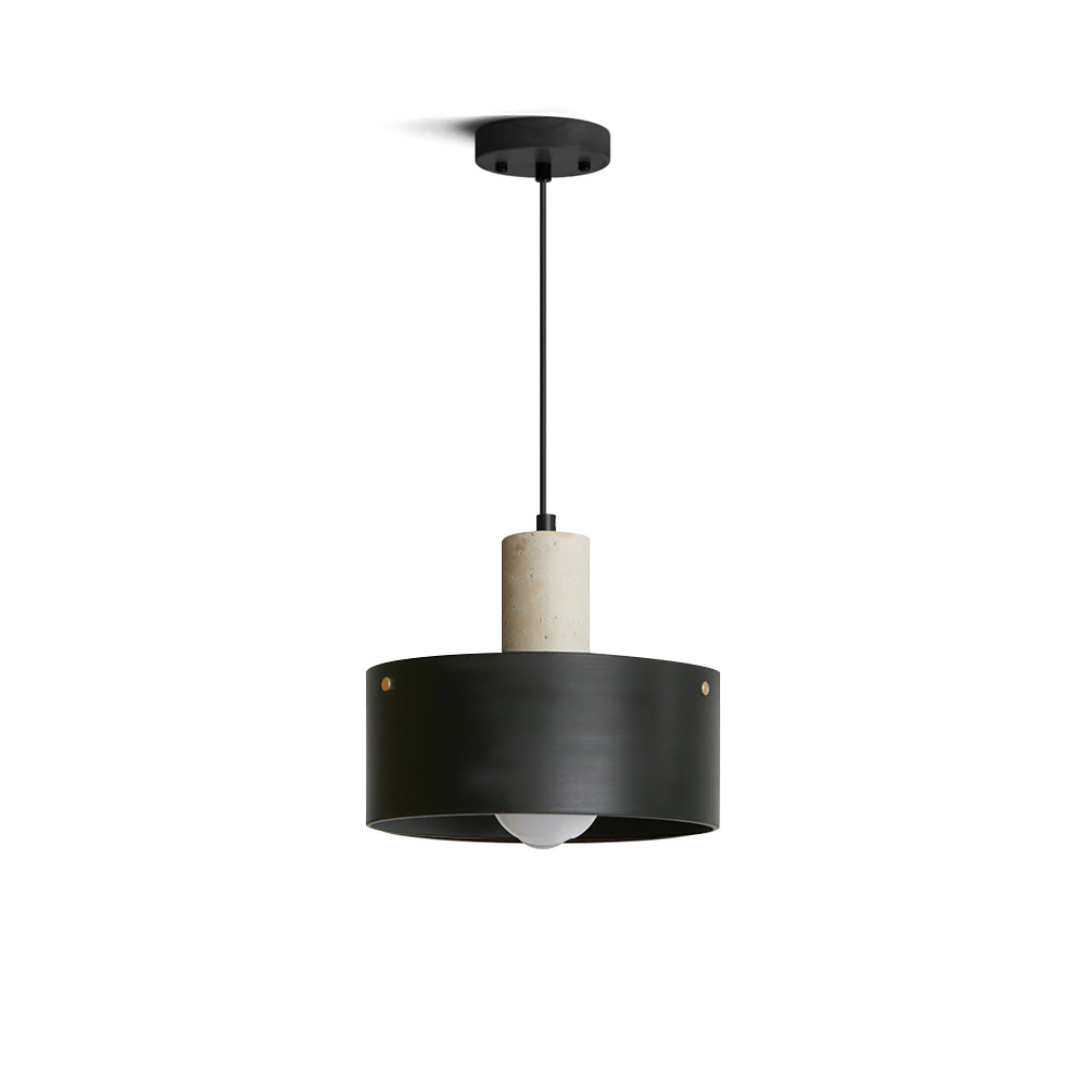 Orelorise hanglamp in walnootkleur en beige